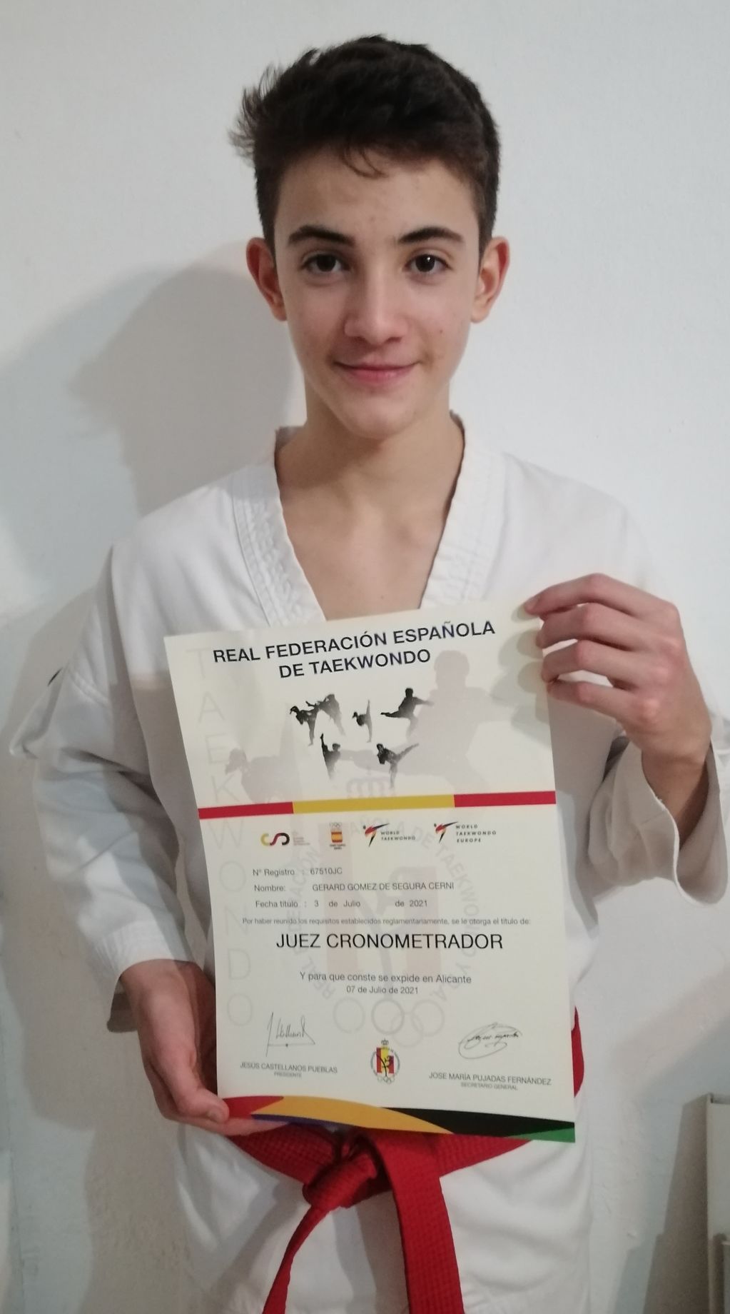 Entrega de diplomas a nuevos árbitros y jueces de TKD Vidreres